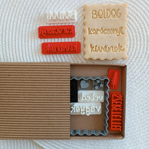 Creative stamp box for Christmas (rectangle)